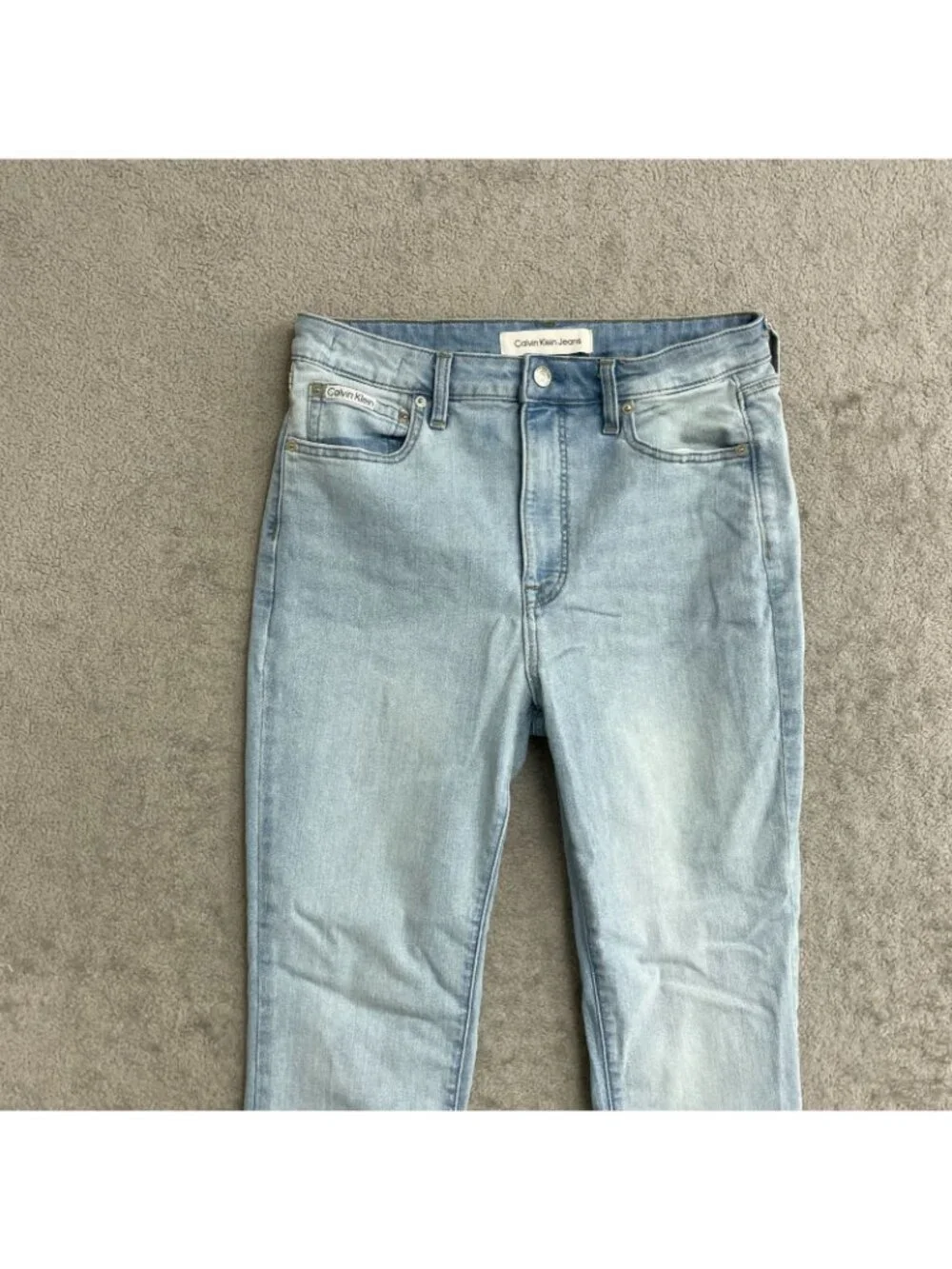 Calvin Klein Women's 30 High Rise Skinny Ankle Light Wash Jeans h1909 - Picture 8 of 9